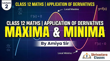 Maxima & Minima: Second Derivative Test | Application of Derivatives Class 12 | Amiya Sir