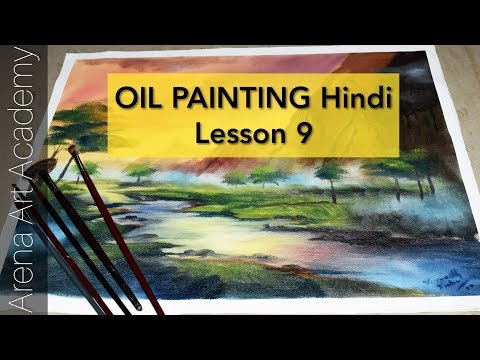 Landscape Oil Painting for Beginners in Hindi | Step by Step