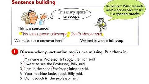 Primary 3 - English - Unit 1 sentence building