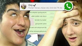 EKİPTEN AYRILIYORUM YAZDI !! - 1 DK WHATSAPP ELE GEÇİRME CHALLENGE !