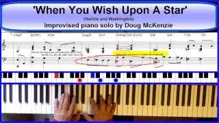 'When You Wish Upon A Star' - jazz piano tutorial chords