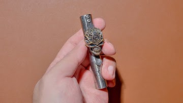 CWF custom flashlights - Micro click TAD machined titanium +  Steel Flame Reaper Gunslinger clip