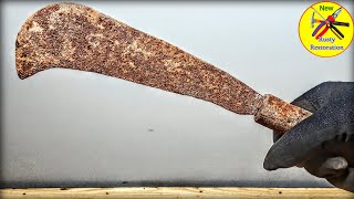Antique Rusty Bill hook - Restoration