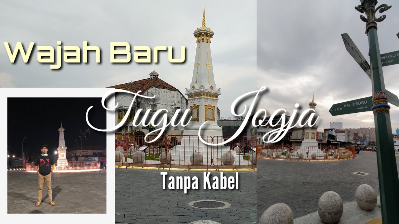 Semakin Indah di Pandang Wajah Baru Tugu Pal Putih Jogja Tanpa Kabel