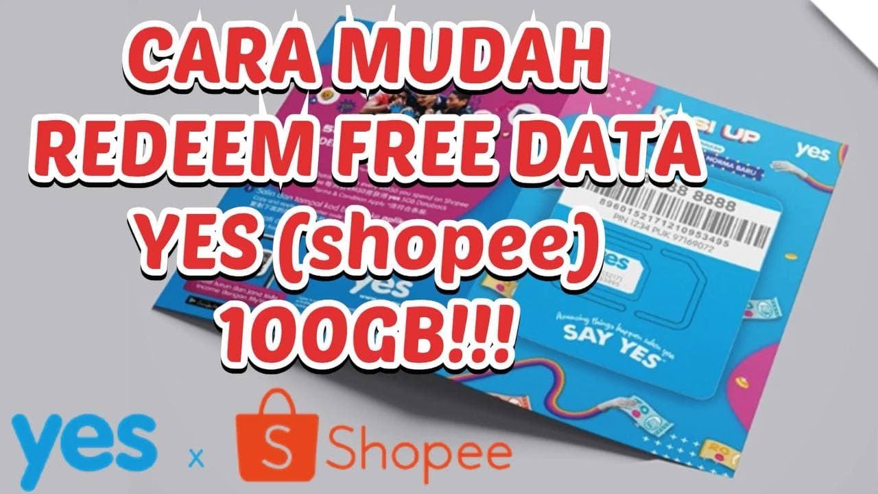 Cara Mudah Redeem Voucher YES (FREE) Databack Shopee YouTube