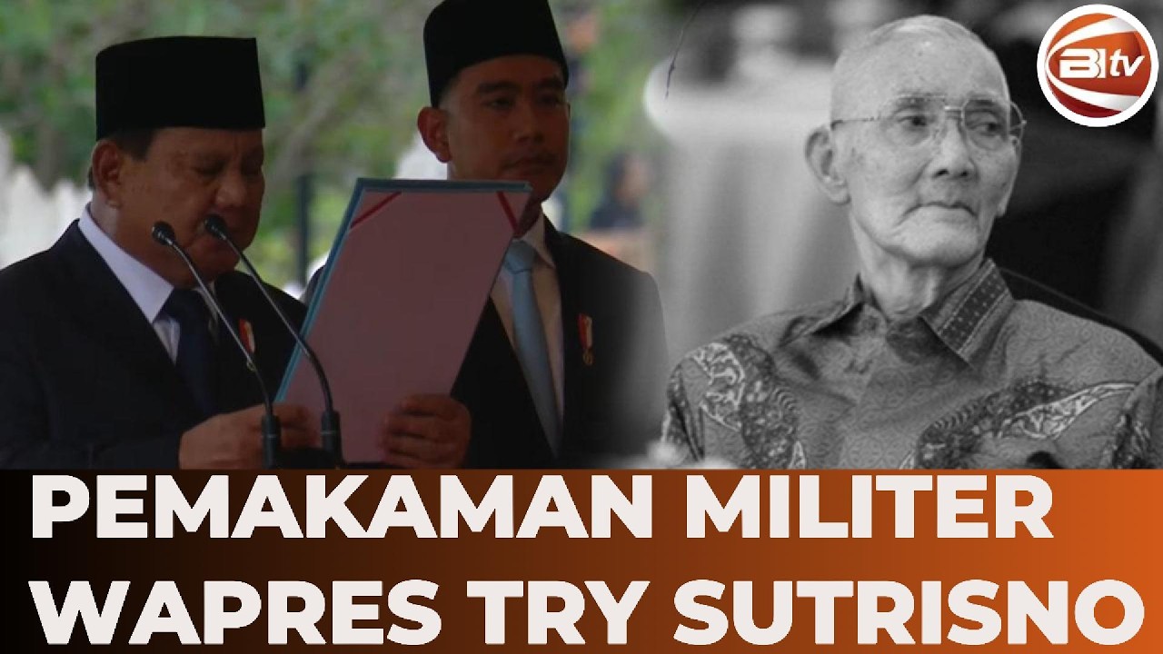 [FULL] Upacara Pemakaman Militer Wapres ke-6 Try Sutrisno Dipimpin Presiden Prabowo