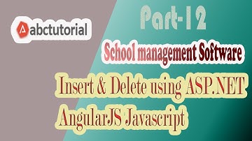 SMS-12: Insert & Delete course information using ASP.NET MVC Javascript Angularjs