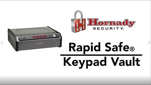 Hornady® Rapid Safe® Keypad Vault Operation