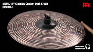 Meinl Cc16Dac 16 Clics Custom Dark Crash Zil