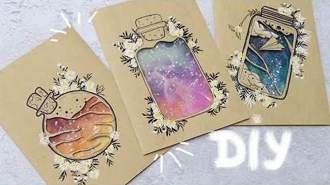 🌿Cùng mình làm thiệp Galaxy_DIY🌼