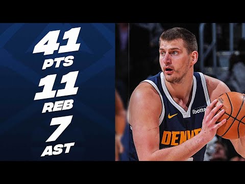 Nikola Jokic Is In PLAYOFF-MODE! Drops 41-PT Double-Double vs Timberwolves! 🔥| April 10, 2024