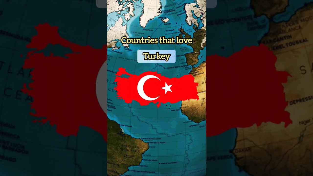 😍Countries that love Turkey. 