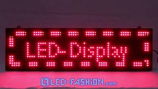 LED-Namensschild LED Laufschrift App & USB programmierbar eigene Texte rot  online kaufen I LED-Fashion Berlin