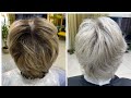 Платиновый блонд 10.1 ❄️ Обесцвечивание коротких волос с закрашенным мелированием