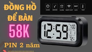 Versatile cheap Led desktop clock - used for two years without running out of battery l Haul