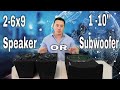 10 Subwoofer vs 6x9 speaker bass test who will give you better bass