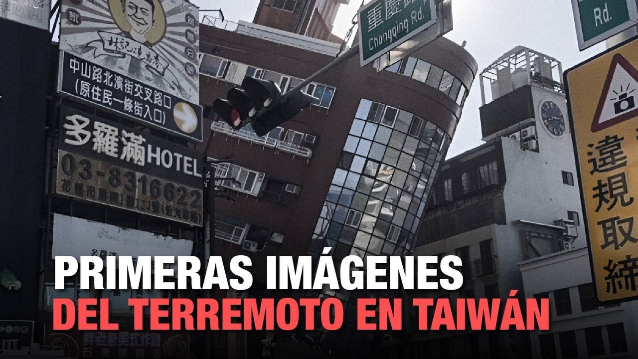 Primeras imágenes del terremoto en Taiwán 2024