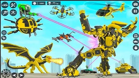 Dragon Robot Police Car Games - Android Gameplay