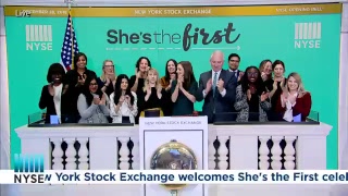 She's the First Rings the NYSE Opening Bell
