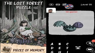 The lost forest puzzle level 35  solution for gameplay and decode code for solution 
