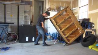 How to Move a 500 pound piano BY YOURSELF!