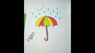 كيفية رسم شمسية-تعليم الرسم للمبتدئين