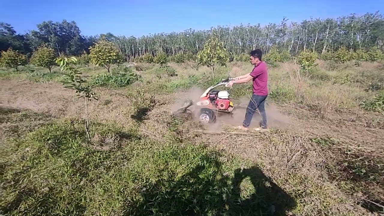 Thử máy tại vườn ở Tây Ninh