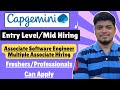 🔥Capgemini ASE Hiring (Entry Level &amp; Mid Level Roles) | Bureau &amp; Akkodis Hiring | Interview on 7 Feb