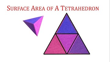 How to calculate the surface area of a tetrahedron  - MelissaMaths