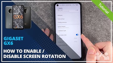 Gigaset GX6 - How to enable / disable screen rotation - 📱• 🔄 • 🙅🏼‍♂️ •Tutorial