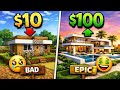 I Built a $10 vs $100 Modern House in Minecraft! 🏠💸