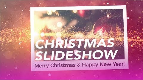Holiday Christmas Slideshow Premiere Pro Templates