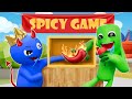 Rainbow friends 2 but blue and green in spicy game saga  cartoon animation