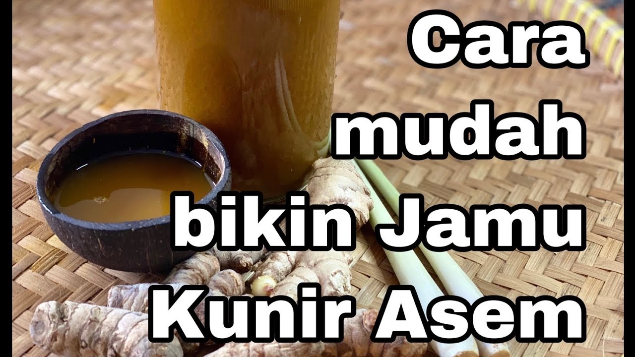 Cara dan resep Jamu Kunyit Asam/Reaksi Mertua Bule Minum Jamu 