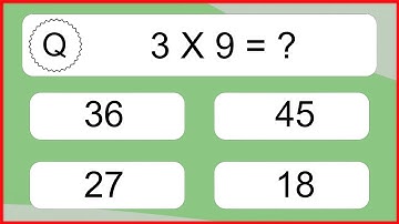 20 Multiplication Quiz Exercises for Kids