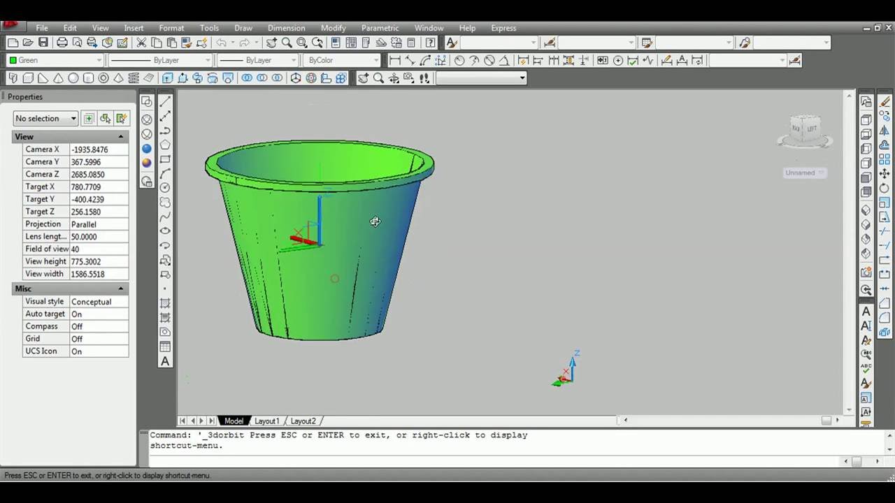 Tutorial Autocad 2D To 3D Untuk Pemula YouTube