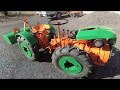 Restauration tracteur articulé Pasquali, partie 3 : Le rotovator