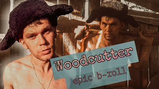 Woodcutter. Epic B-roll.