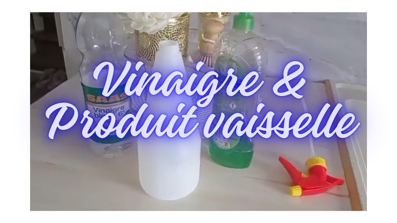 Mélange Vinaigre Blanc Et Liquide Vaisselle Pour Salle De Bain