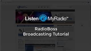 Listen2Myradio RadioBoss Streaming Software Tutorial screenshot 1