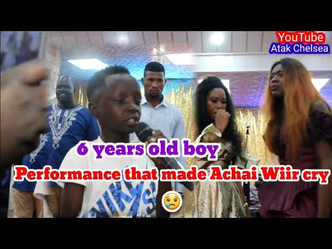 ACHAI WIIR in tears 😢 | Performance of this 6 years old boy left her in tears | Mama Achai Wiir