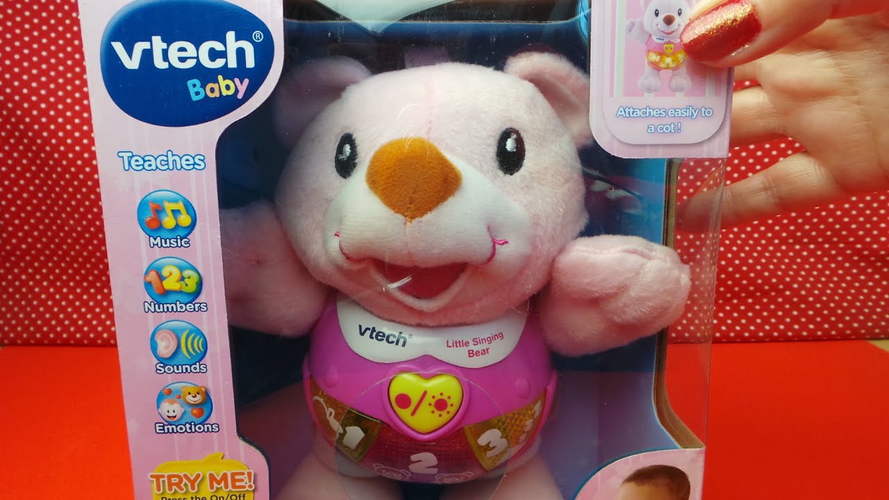 vtech little singing bear pink