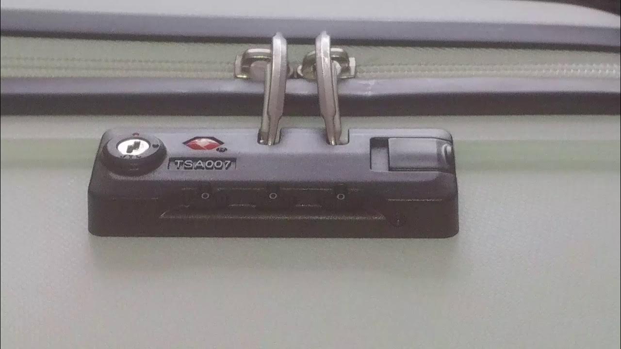 Setting American Tourister combination lock YouTube
