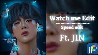 Watch me edit Ft.BTS Jin | Ibispaint x edit | Ibispaint x | Speed edit | Ibispaint x tutorial | BTS screenshot 4