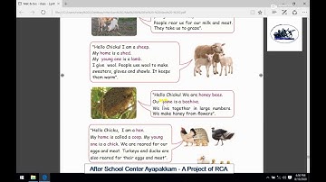 Rotary Club of Ambattur Class 2nd EVS Animals Around us Part 3 Domestic Animals