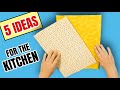 5! Ideas for the kitchen | kitchen crafts ideas | sewing ideas