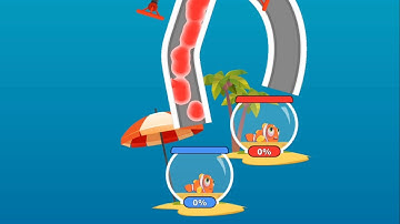 Water Puzzle Fish Rescue Pull Pin: Fun Game All Levels Answer Gameplay (iOS,Android) Levels 21 - 33