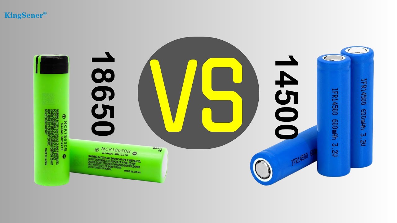 Comparing 18650 cell and 14500 cell 