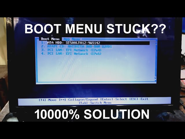 Lenovo Boot Menu/App Menu error Fixed!! - YouTube