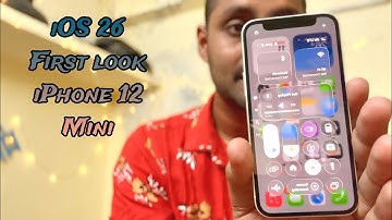 iOS 26 First look on iphone 12 mini